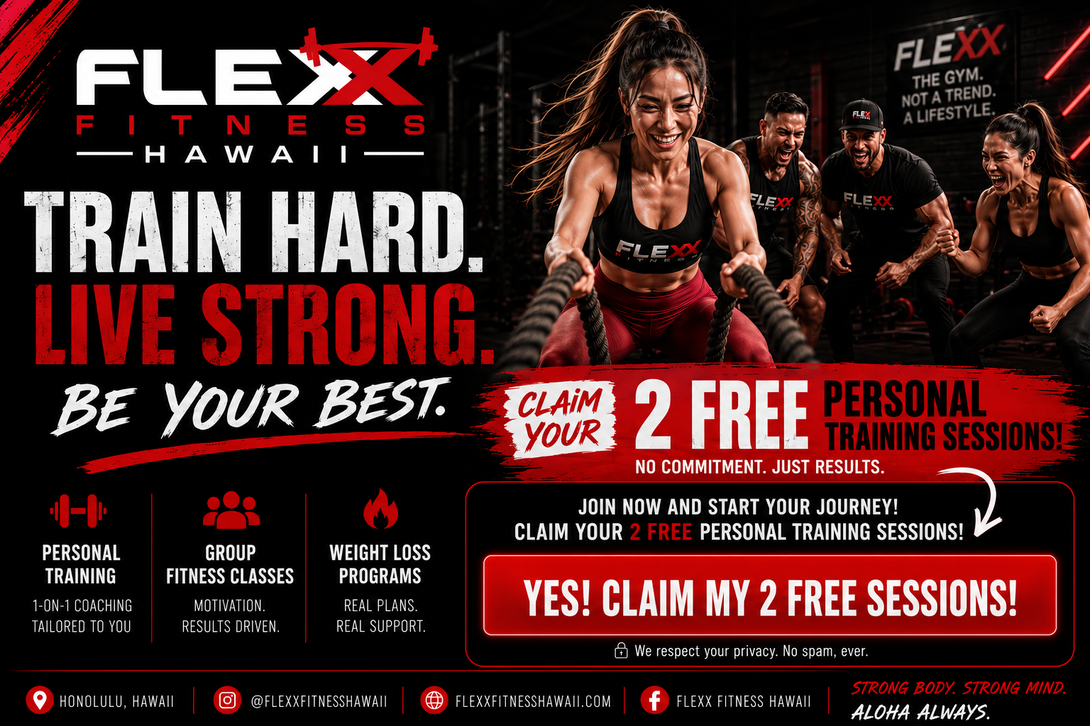 Flexx Fitness Hawaii Logo